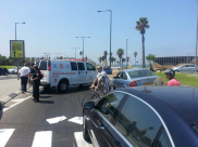  يافا: إصابة طفيفة لسيدة بحادث طرق في شارع "ناخوم جولدمان" بمدخل يافا الشمالي 